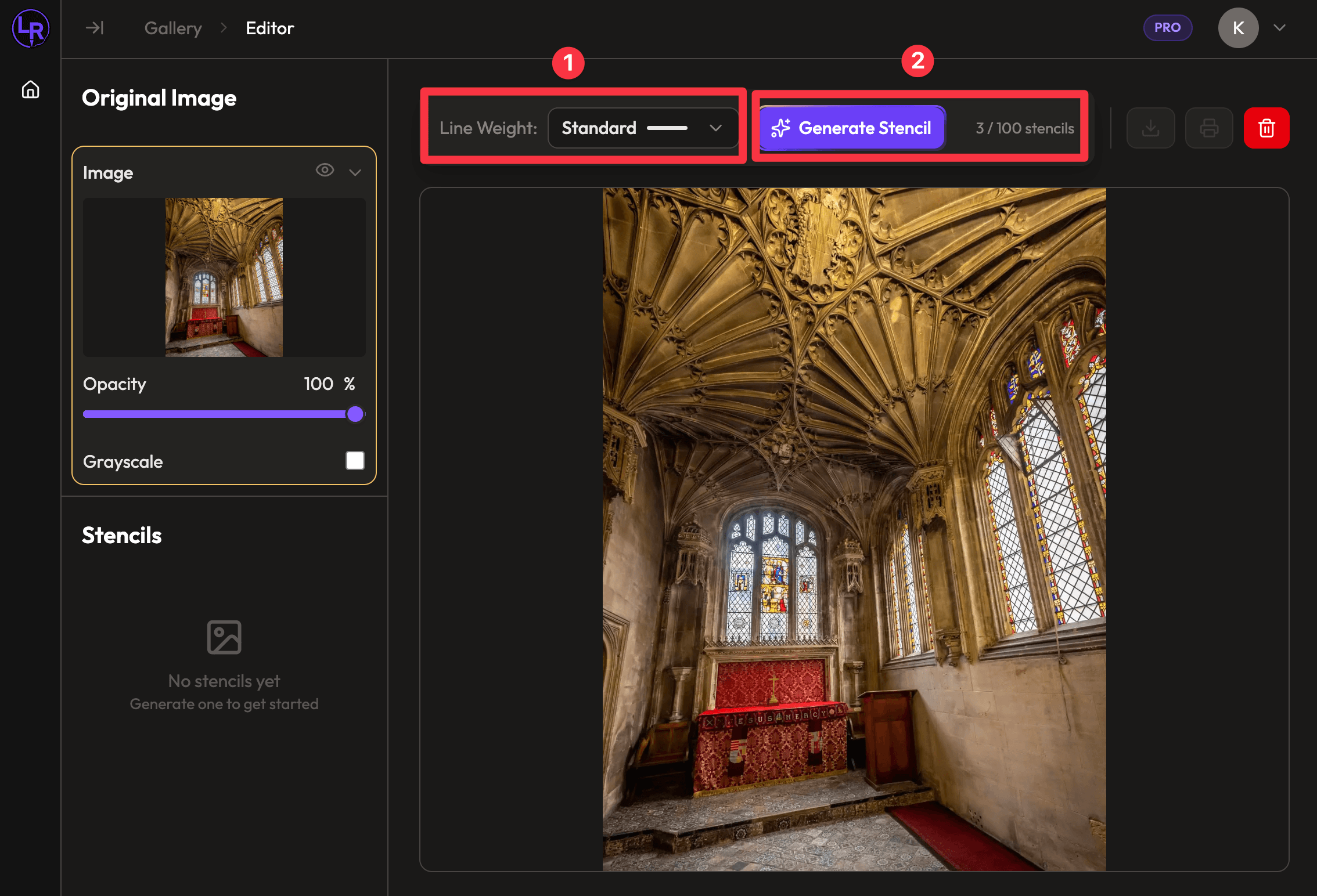Generate your stencil