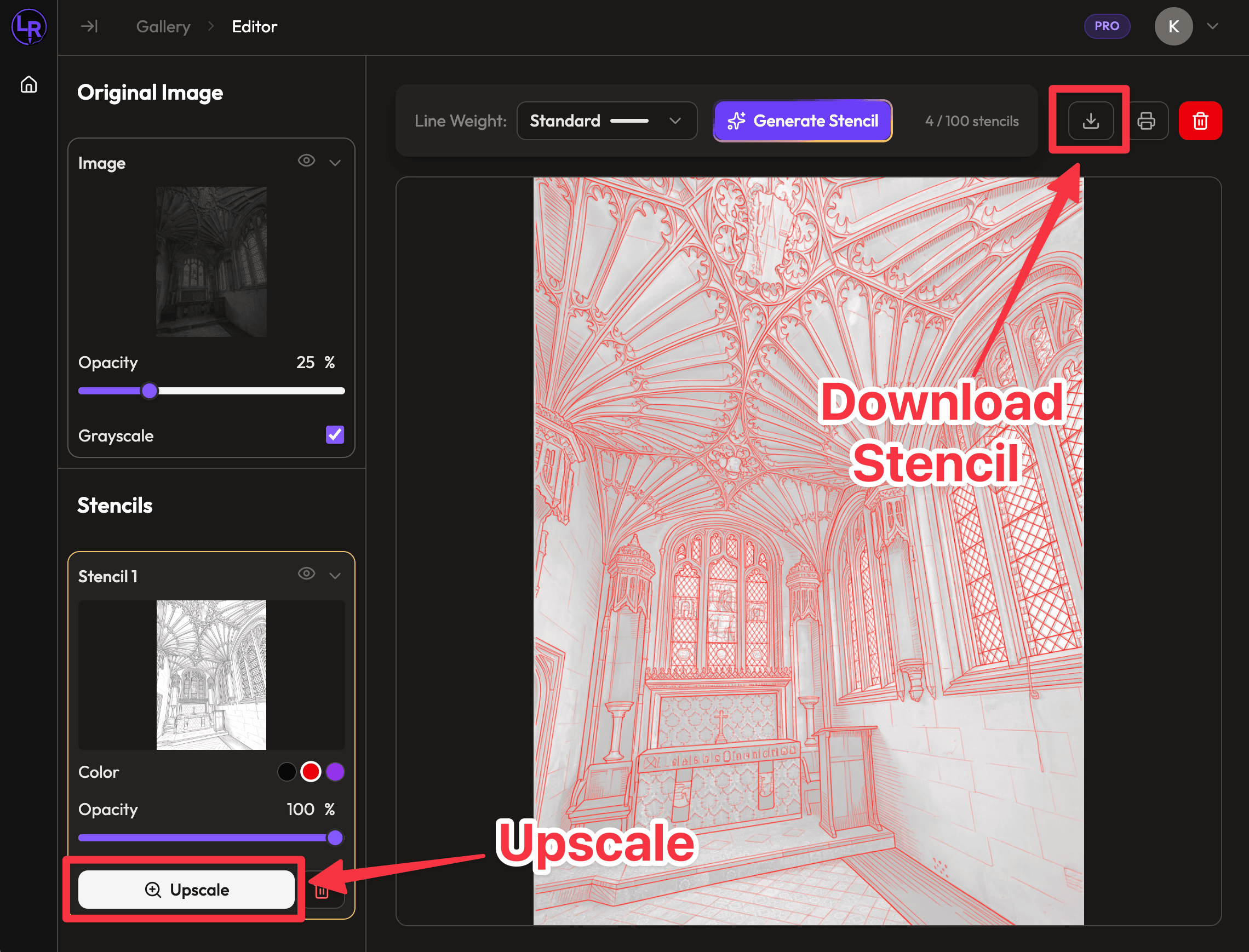 Upscale your stencil